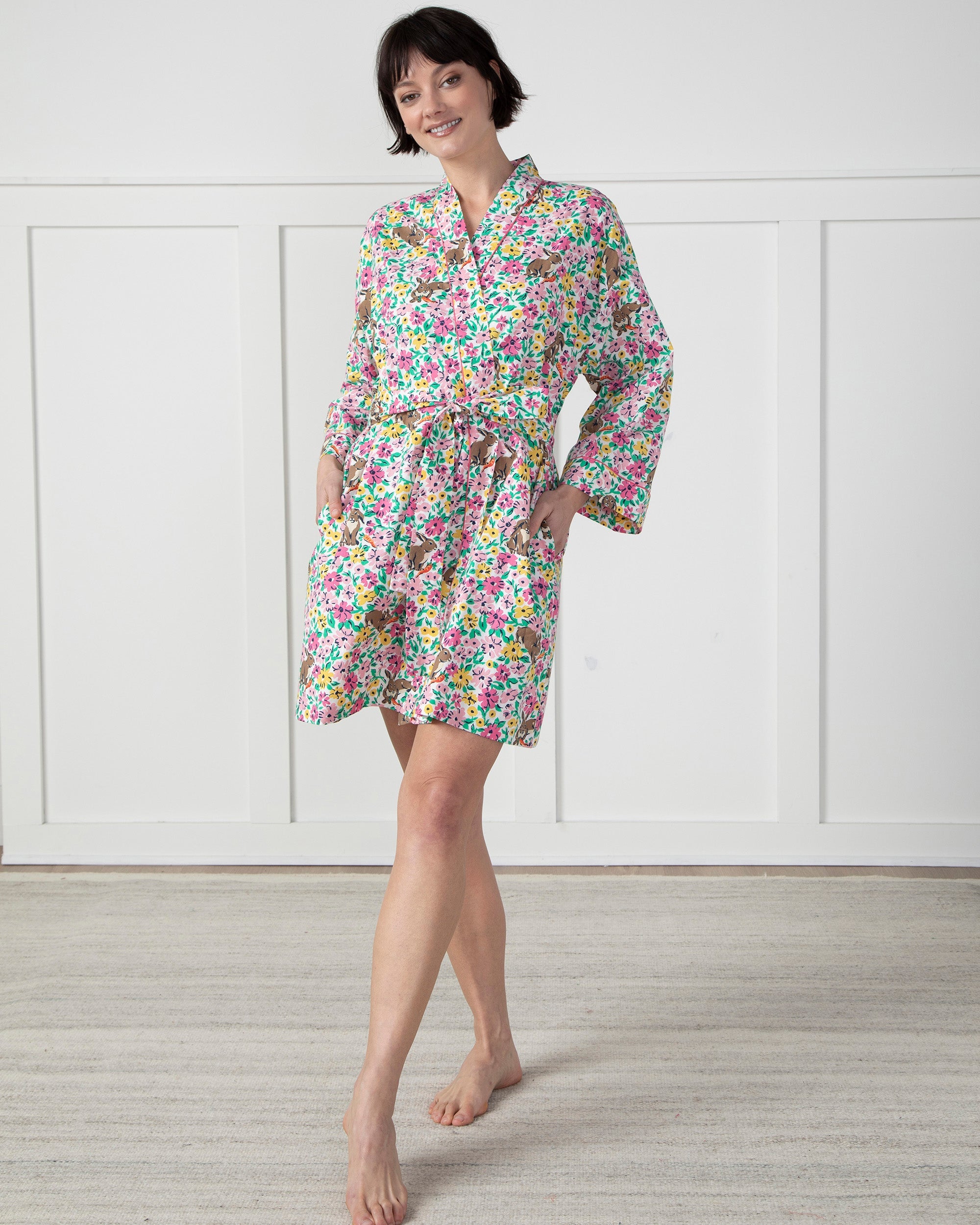 Bunny Trail - Getting Ready Robe - Spring Meadow